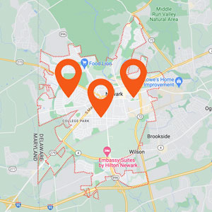 Katzkin Auto Upholstery Newark DE Locations Map