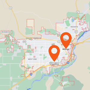 Katzkin Auto Upholstery Billings MT Locations Map