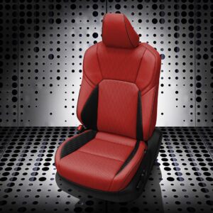 Black and Red Toyota Crown Seat Covers