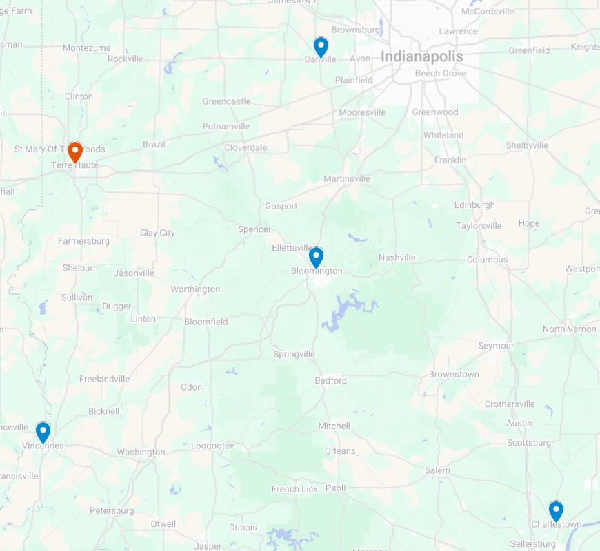 Auto Upholstery Terre Haute IN Map